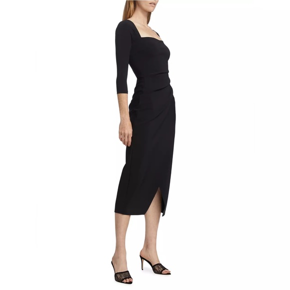 $845 Chiara Boni La Petite Robe Tehuel Cut-Out Midi-Dress size40 - Picture 3 of 11